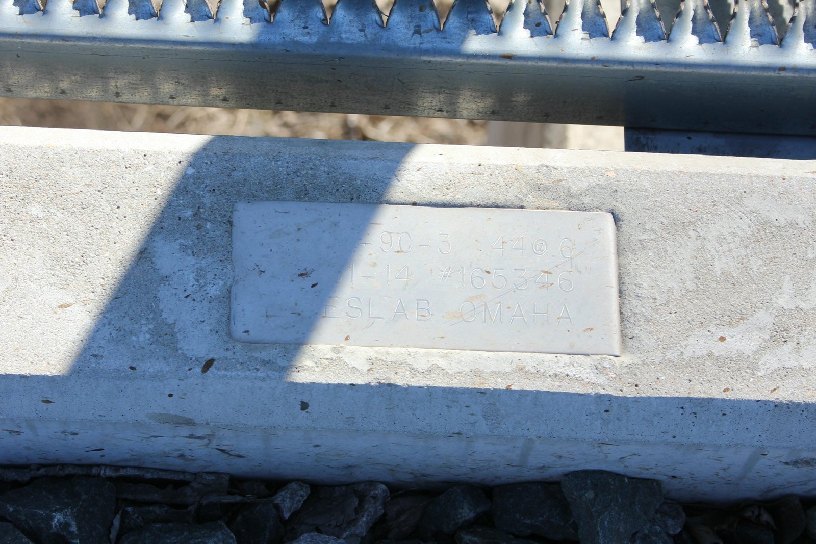 Plate on west spans